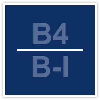 Знак «Категория помещения, класс зоны помещения», B05.5 (светоотражающий пластик, 150х150 мм)